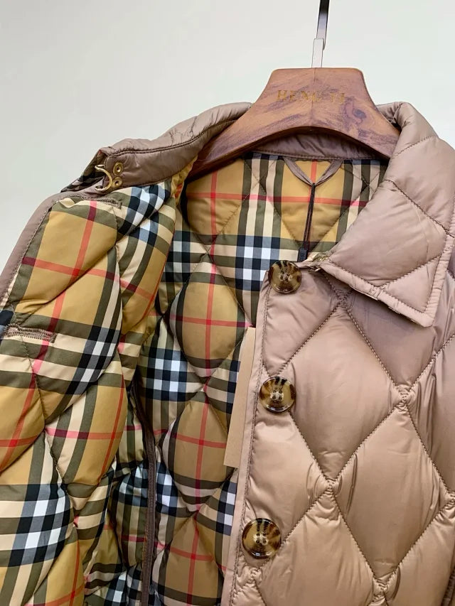 Chaqueta acolchada de rombos