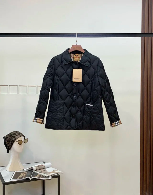 Chaqueta acolchada de rombos