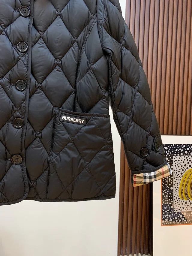 Chaqueta acolchada de rombos