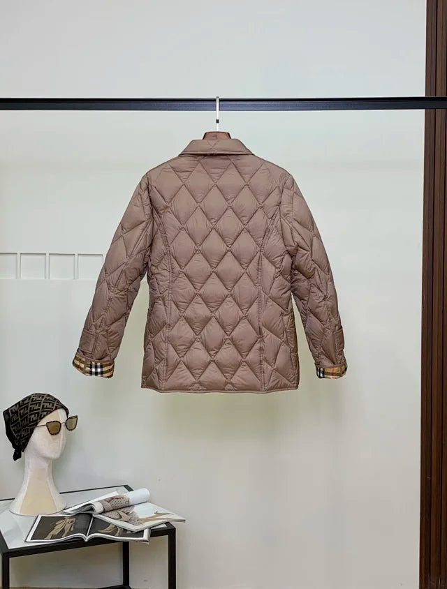 Chaqueta acolchada de rombos