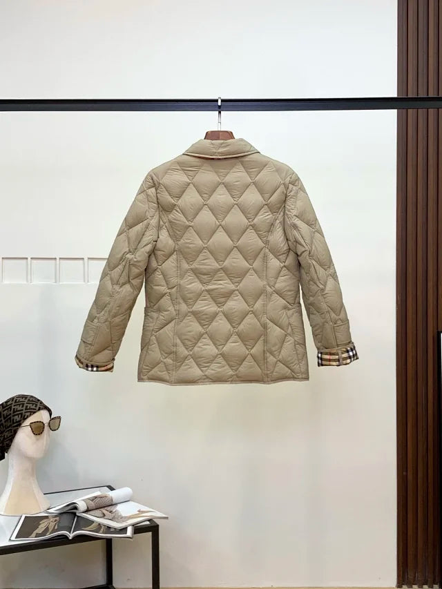 Chaqueta acolchada de rombos
