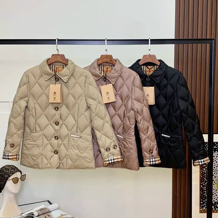 Chaqueta acolchada de rombos