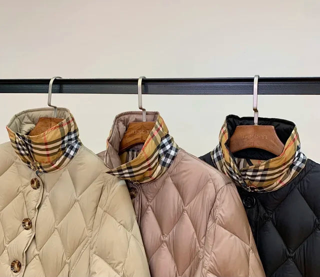 Chaqueta acolchada de rombos
