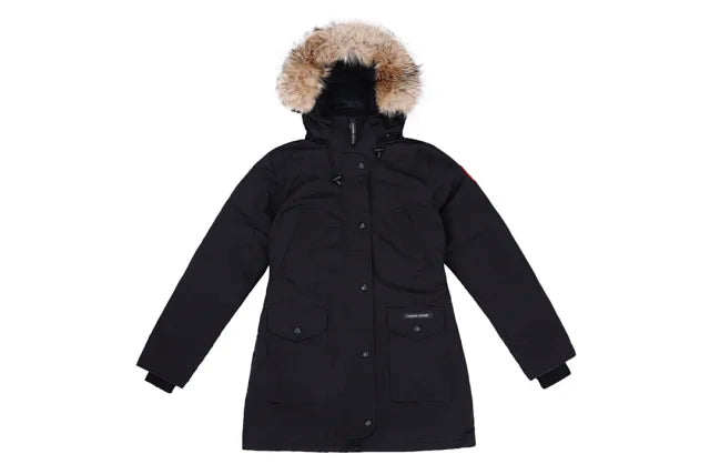 Parka larga de plumón