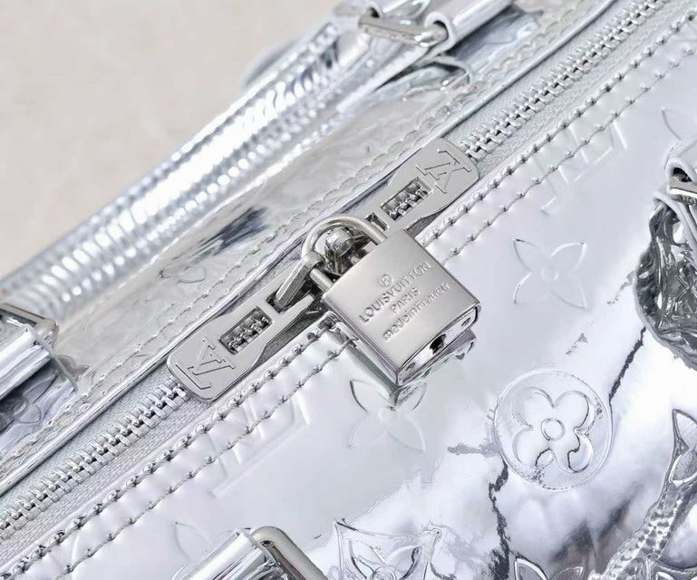 Monogram silver bag